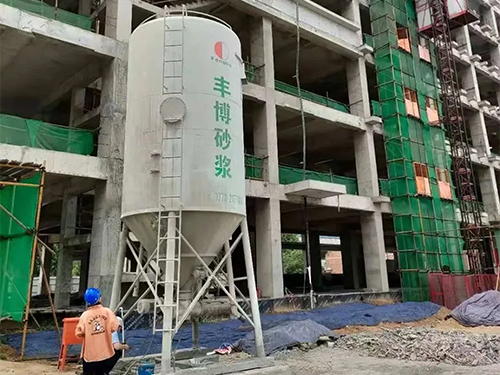 確保砂漿品質(zhì)——豐博技術(shù)人員走進施工現(xiàn)場